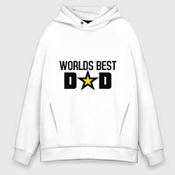 Мужское худи оверсайз Worlds Best Dad