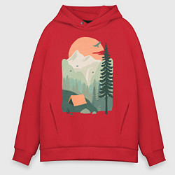 Мужское худи оверсайз Wood Adventure