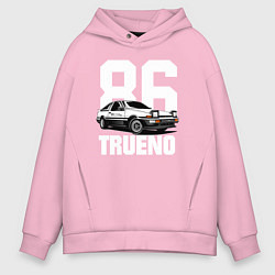 Толстовка оверсайз мужская TRUENO 86, цвет: светло-розовый