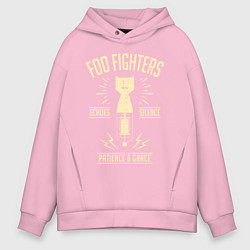 Толстовка оверсайз мужская Foo Fighters: Patience & Grace, цвет: светло-розовый