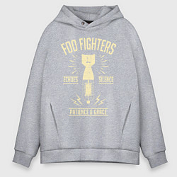 Толстовка оверсайз мужская Foo Fighters: Patience & Grace, цвет: меланж