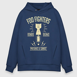 Толстовка оверсайз мужская Foo Fighters: Patience & Grace, цвет: тёмно-синий