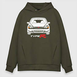 Мужское худи оверсайз Honda Civic: Type R