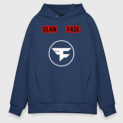 Толстовка оверсайз мужская FAZE CLAN, цвет: тёмно-синий