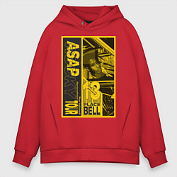 Толстовка оверсайз мужская ASAP Rocky: Place Bell, цвет: красный