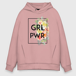 Мужское худи оверсайз GRL PWR