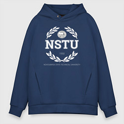 Толстовка оверсайз мужская NSTU, цвет: тёмно-синий