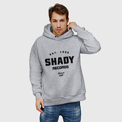 Толстовка оверсайз мужская Shady records, цвет: меланж — фото 2