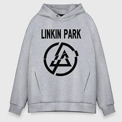 Толстовка оверсайз мужская Linkin Park, цвет: меланж