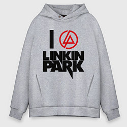 Мужское худи оверсайз I love Linkin Park