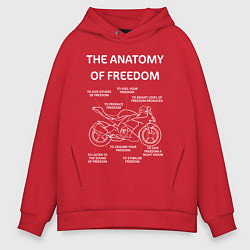 Мужское худи оверсайз The Anatomy of Freedom