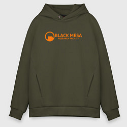 Толстовка оверсайз мужская Black Mesa: Research Facility, цвет: хаки