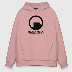 Мужское худи оверсайз Black Mesa: Research Facility