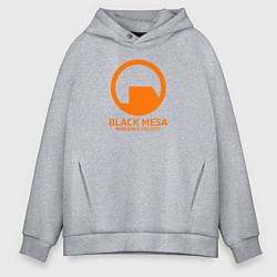 Мужское худи оверсайз Black Mesa: Research Facility