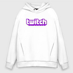 Мужское худи оверсайз Twitch Logo