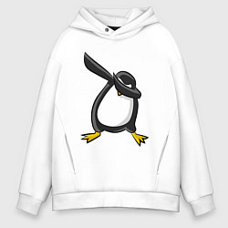 Толстовка оверсайз мужская DAB Pinguin цвета белый — фото 1