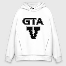 Толстовка оверсайз мужская GTA 5, цвет: белый
