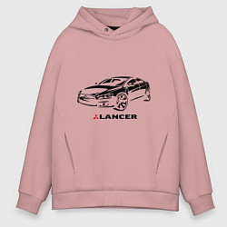Мужское худи оверсайз Mitsubishi lancer