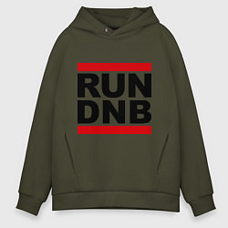 Мужское худи оверсайз RUN DNB