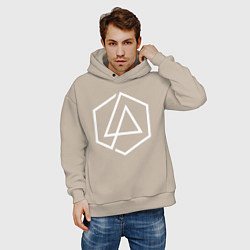Толстовка оверсайз мужская LINKIN PARK, цвет: миндальный — фото 2
