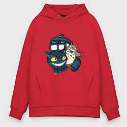 Мужское худи оверсайз Tardis Totoro