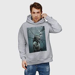 Толстовка оверсайз мужская Death Stranding, цвет: меланж — фото 2