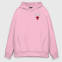 Толстовка оверсайз мужская CHICAGO BULLS, цвет: светло-розовый