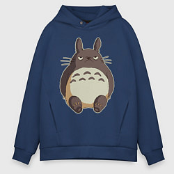 Мужское худи оверсайз Грустный Тоторо