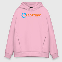 Толстовка оверсайз мужская Aperture Laboratorie, цвет: светло-розовый
