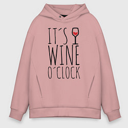 Мужское худи оверсайз Wine O'clock