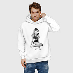Толстовка оверсайз мужская ARIANA GRANDE, цвет: белый — фото 2