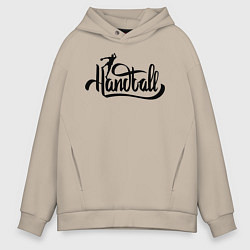 Мужское худи оверсайз Handball lettering