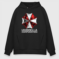 Толстовка оверсайз мужская UMBRELLA CORP, цвет: черный