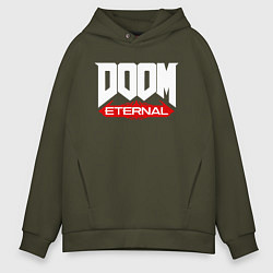 Толстовка оверсайз мужская DOOM, цвет: хаки