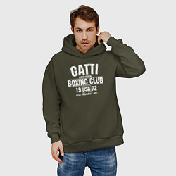 Толстовка оверсайз мужская Gatti Boxing Club, цвет: хаки — фото 2