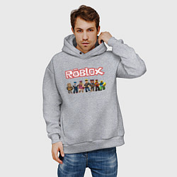 Толстовка оверсайз мужская ROBLOX, цвет: меланж — фото 2