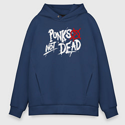 Мужское худи оверсайз Punks not dead