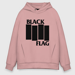 Мужское худи оверсайз BLACK FLAG