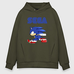 Толстовка оверсайз мужская SEGA, цвет: хаки