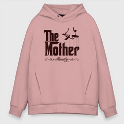 Толстовка оверсайз мужская The Mother, цвет: пыльно-розовый