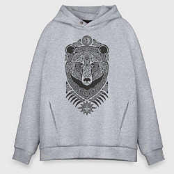 Мужское худи оверсайз Медведь