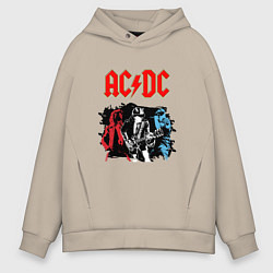 Мужское худи оверсайз ACDC