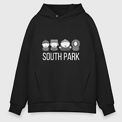 Толстовка оверсайз мужская South Park, цвет: черный