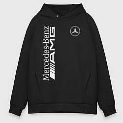 Толстовка оверсайз мужская MERCEDES-BENZ AMG, цвет: черный