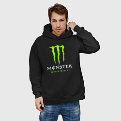 Толстовка оверсайз мужская MONSTER ENERGY, цвет: черный — фото 2