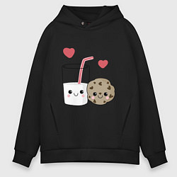 Мужское худи оверсайз Milk and Cookies Love