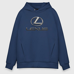 Толстовка оверсайз мужская LEXUS, цвет: тёмно-синий