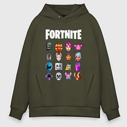 Толстовка оверсайз мужская FORTNITE, цвет: хаки