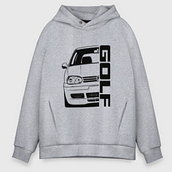 Толстовка оверсайз мужская Volkswagen Golf Z, цвет: меланж