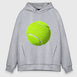 Толстовка оверсайз мужская Теннис, цвет: меланж